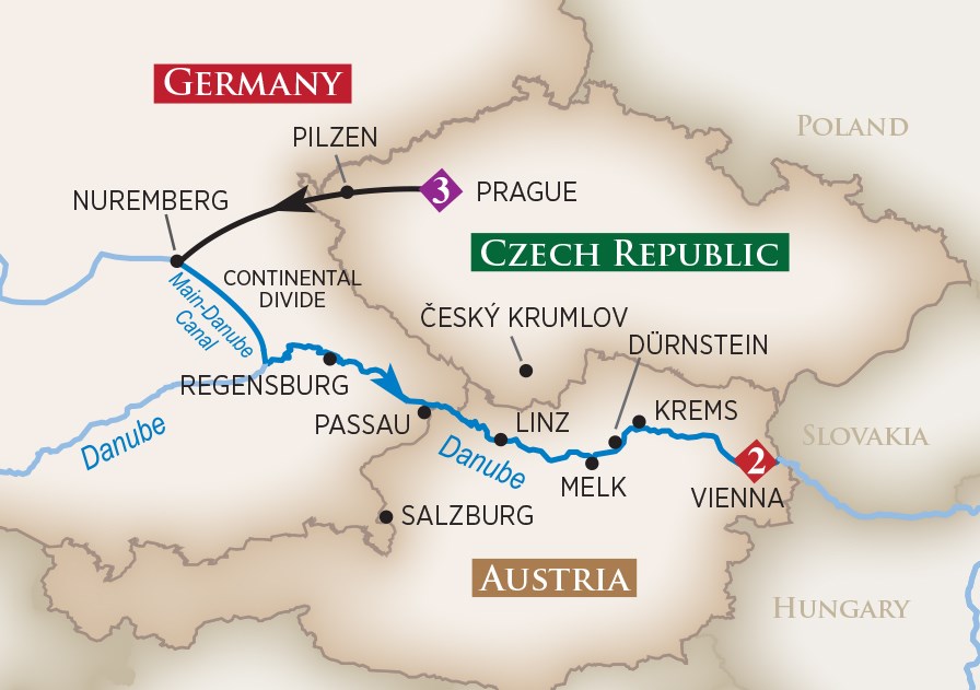 Danube Serenade  Itinerary