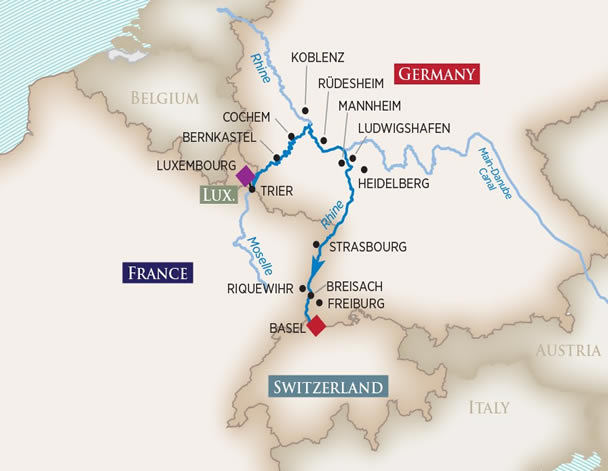 Rhine Moselle River Map Amawaterways Rhine And Mosel River Cruise