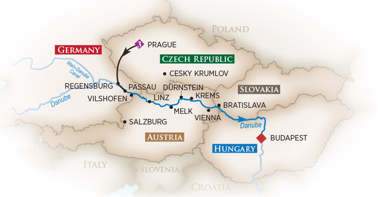 Romantic Danube Cruise Itinerary