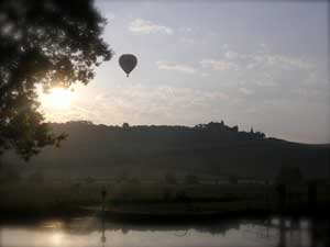 Ballooning with Wine and Water Barge