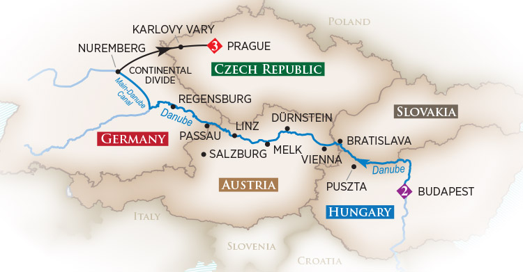 Blue Danube Itinerary