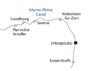 Alsace Lorraine cruise map
