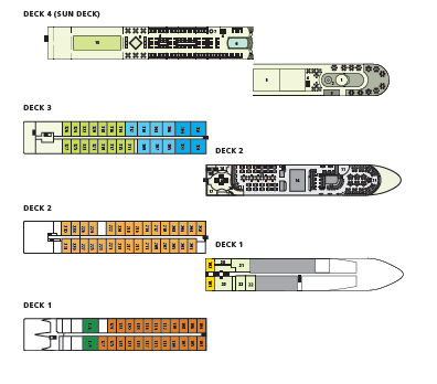 A-ROSA Flora Deck Plan